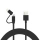 2 in 1 micro USB cable